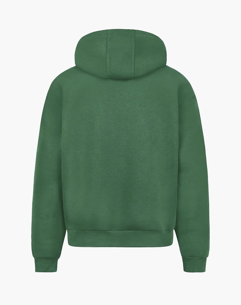 BASIC ZIP-HOODIE (WOOD GREEN) Zip-Hoodie STATEMENT