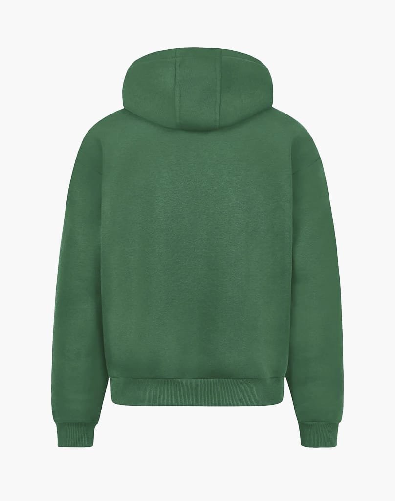 BASIC ZIP-HOODIE (WOOD GREEN) Zip-Hoodie STATEMENT
