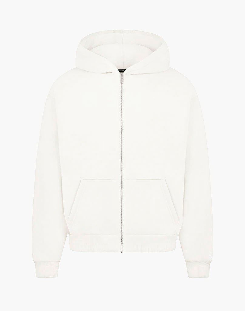 BASIC ZIP-HOODIE (CREAM WHITE) Zip-Hoodie STATEMENT