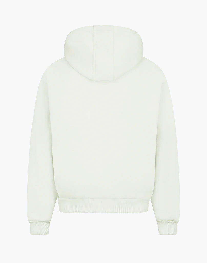 BASIC ZIP-HOODIE (CREAM WHITE) STATEMENT