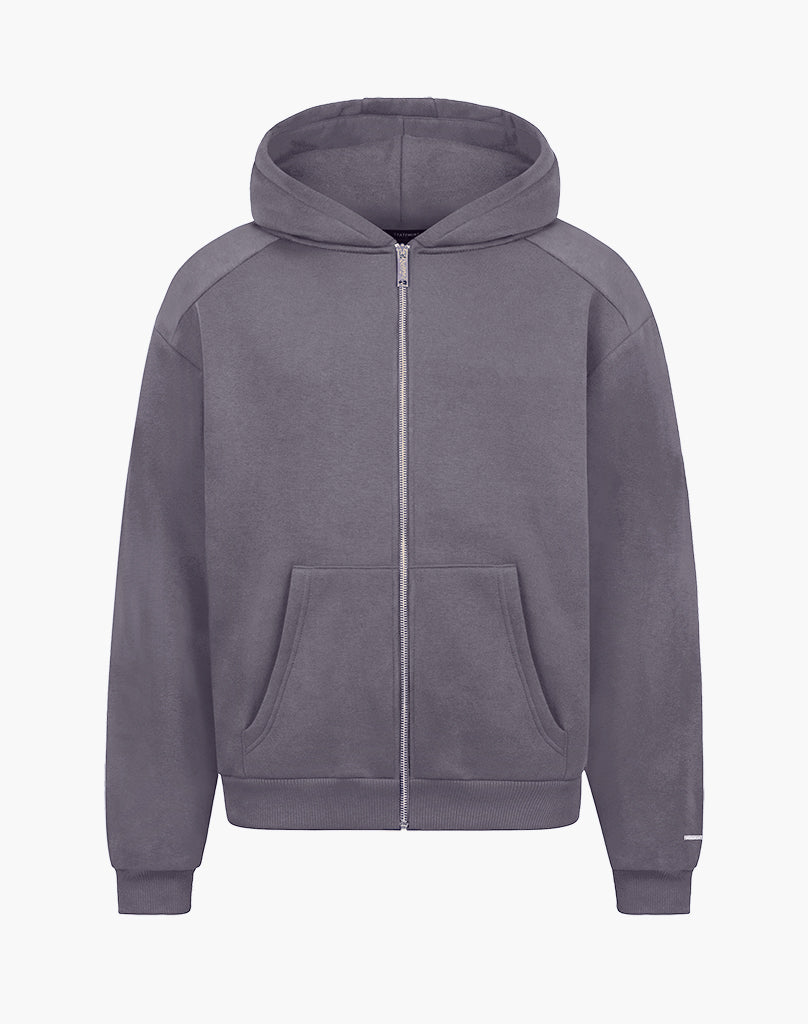 RAGLAN ZIP-HOODIE (ANTHRAZIT) Zip-Hoodie STATEMENT