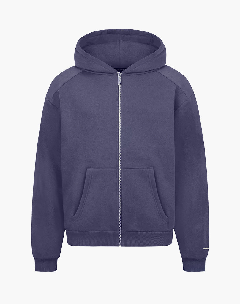 RAGLAN ZIP-HOODIE (ANTHRAZIT) STATEMENT