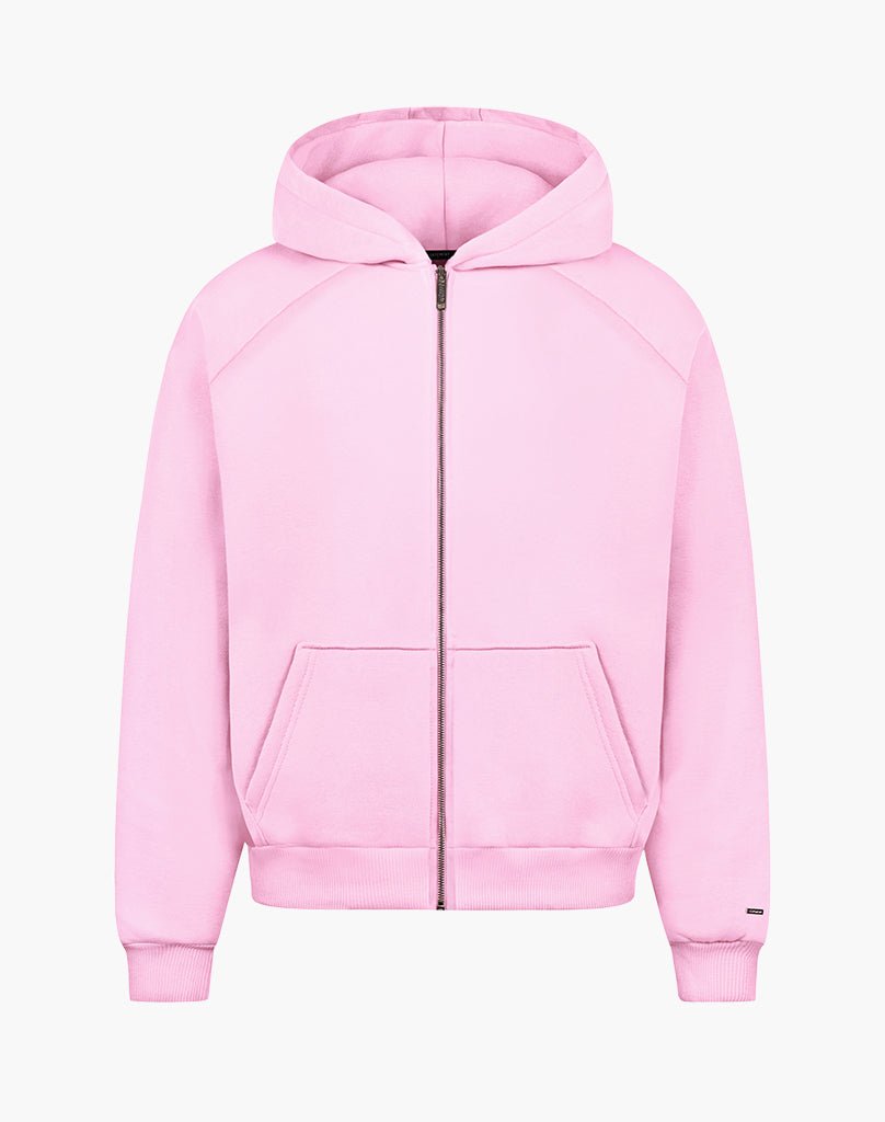 RAGLAN ZIP-HOODIE (PINK) Zip-Hoodie STATEMENT