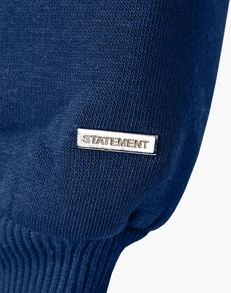RAGLAN ZIP-HOODIE (DARK BLUE) STATEMENT