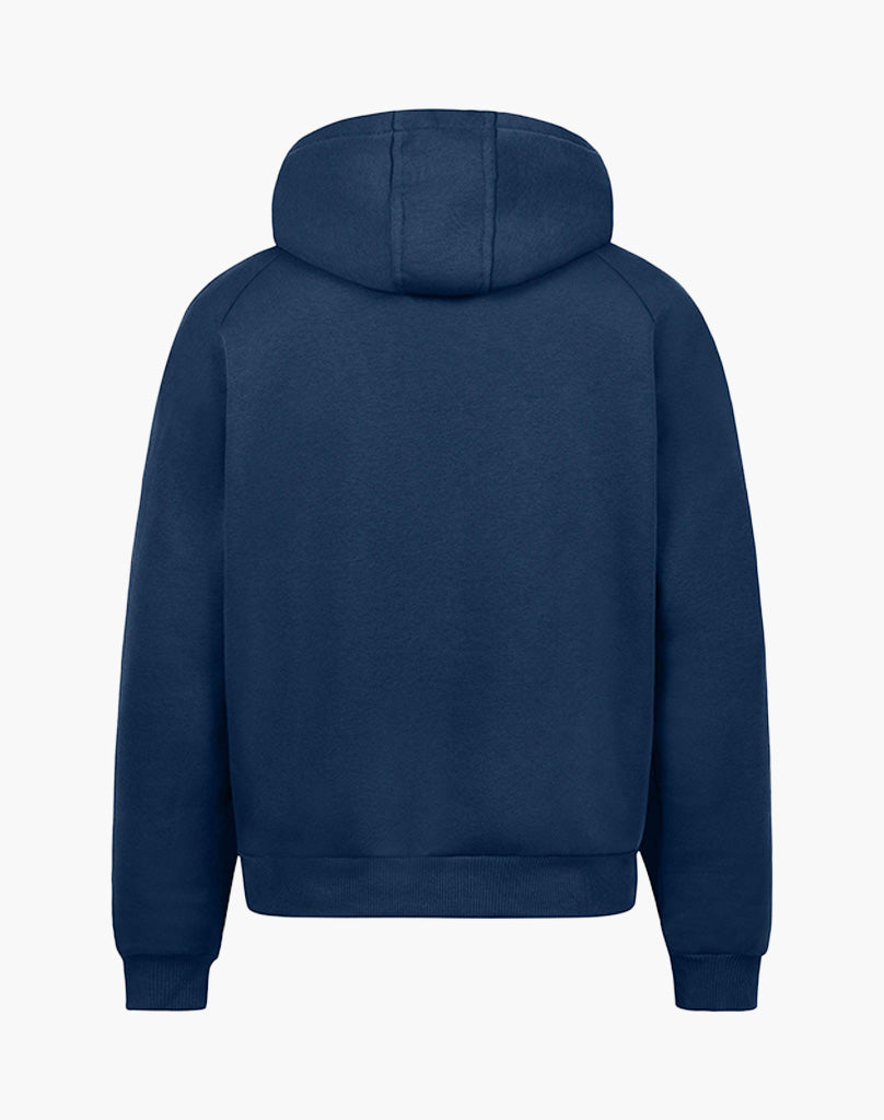 RAGLAN ZIP-HOODIE (DARK BLUE) STATEMENT