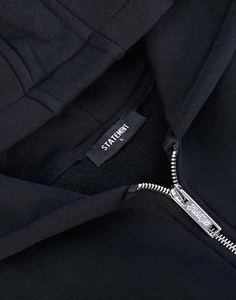 RAGLAN ZIP-HOODIE (BLACK) Zip-Hoodie STATEMENT
