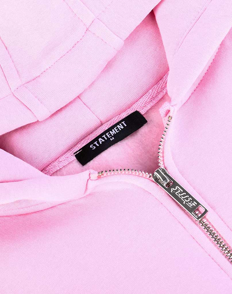RAGLAN ZIP-HOODIE (PINK) Zip-Hoodie STATEMENT