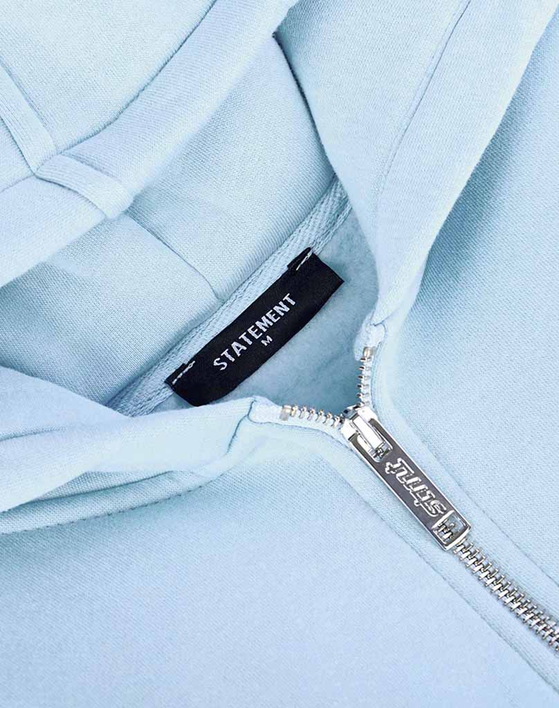 RAGLAN ZIP-HOODIE (ICE BLUE) STATEMENT