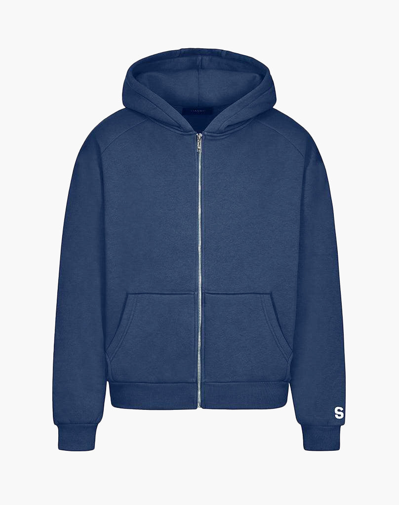 BASIC ZIP-HOODIE (DARK BLUE) Hoodie STATEMENT