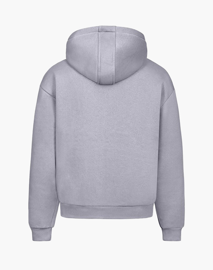 BASIC ZIP-HOODIE (GREY) STATEMENT