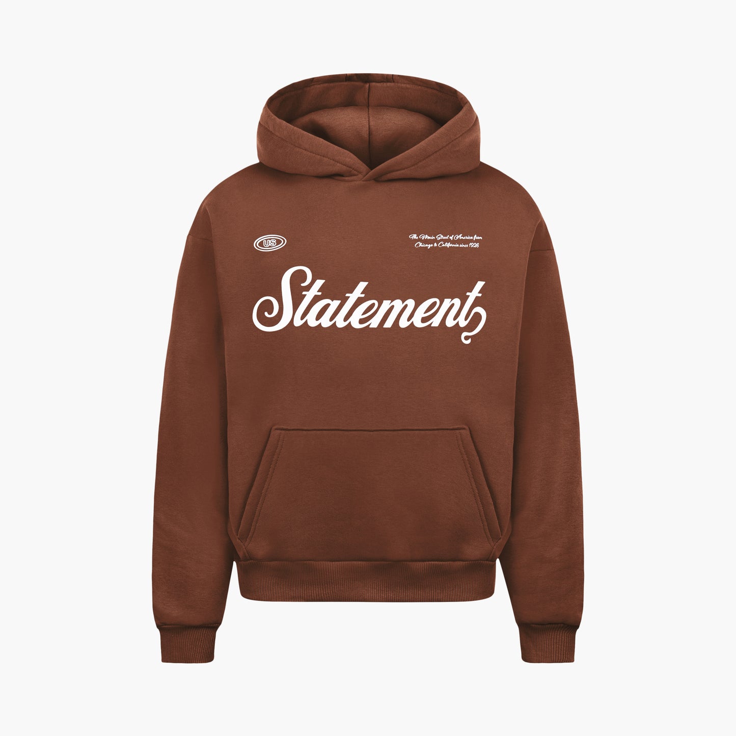 CHICAGO HOODIE COFFEE BROWN