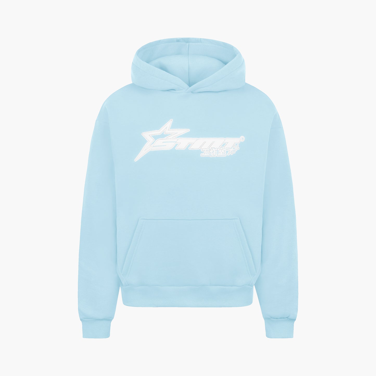 STAR HOODIE ICE BLUE