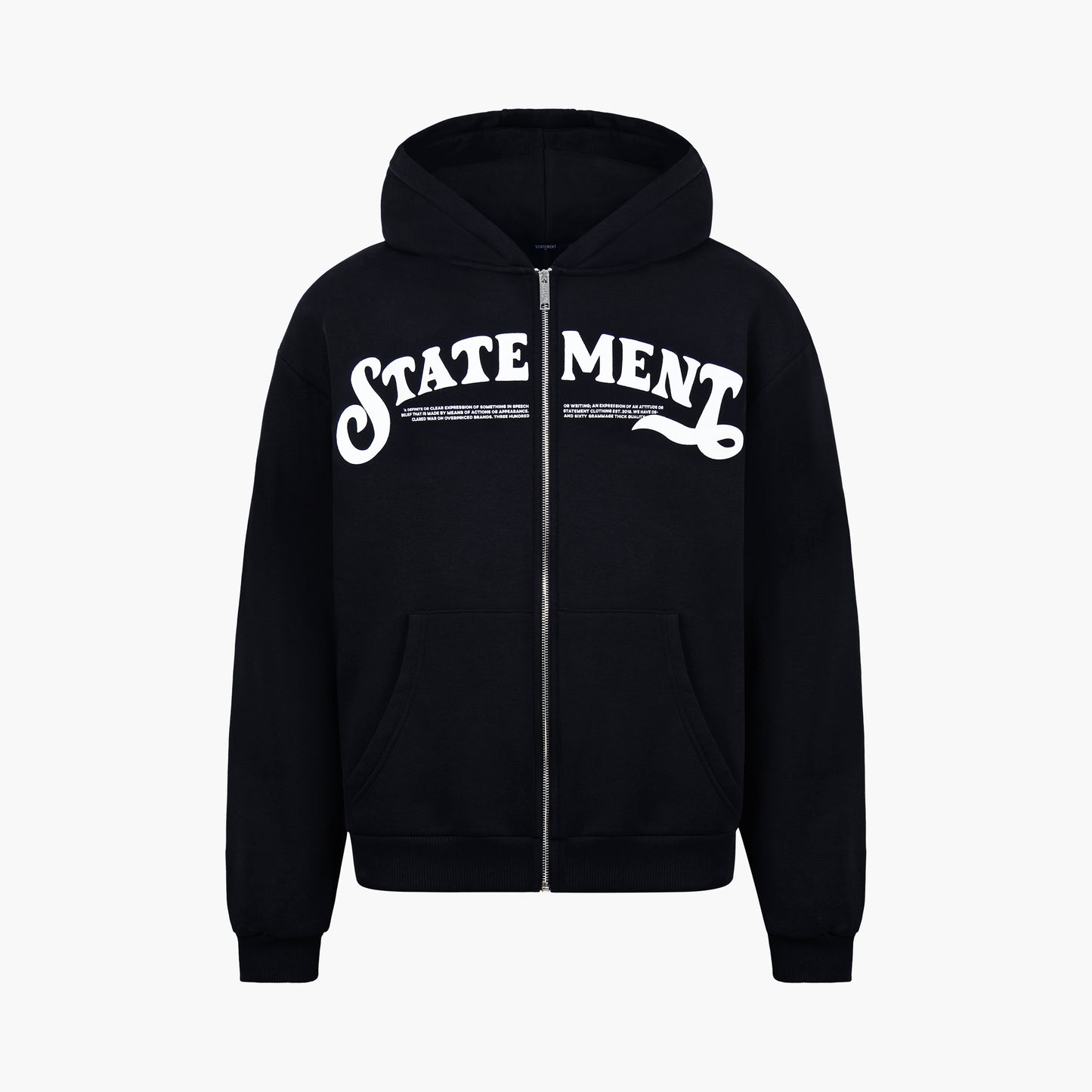 STATEMENT ZIP-HOODIE BLACK