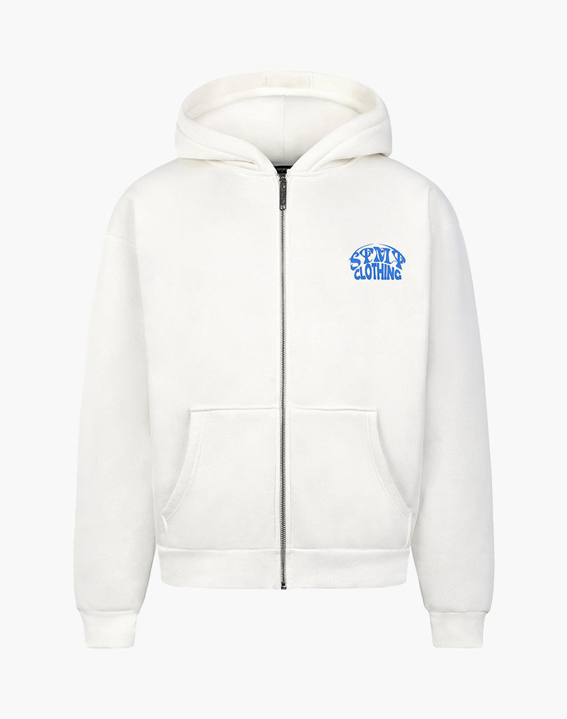 2022 ZIP-HOODIE CREAM WHITE