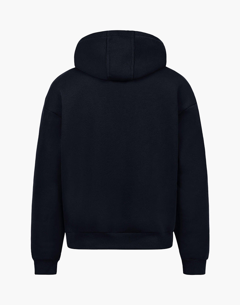 LOOP ZIP-HOODIE BLACK