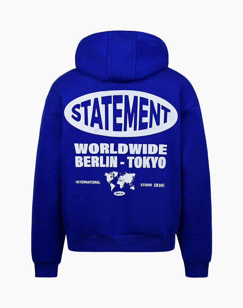 WORLDWIDE HOODIE ROYAL BLUE
