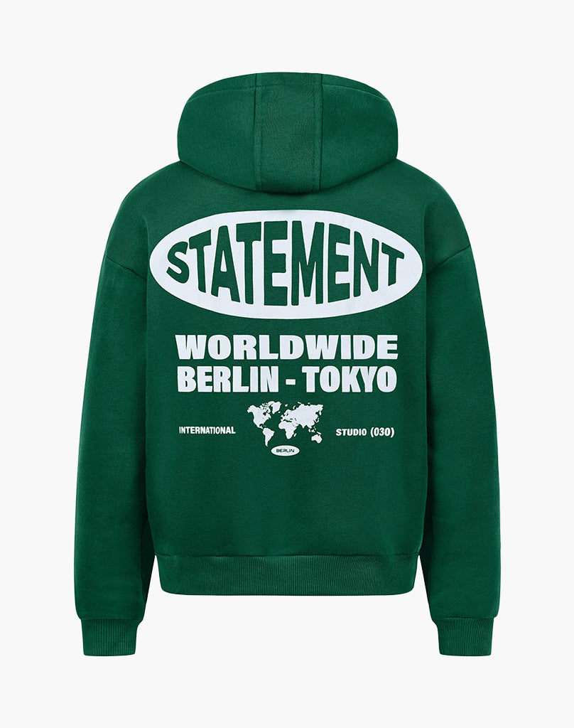 WORLDWIDE HOODIE WOOD GREEN