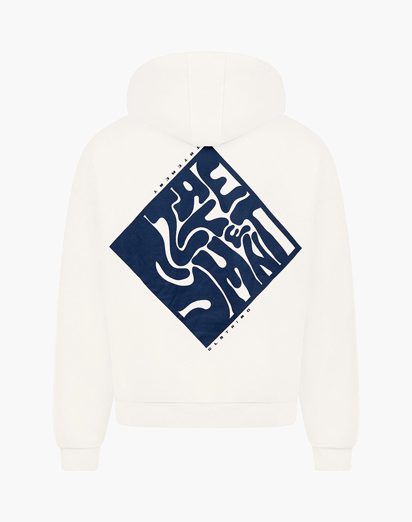 SMUDGE HOODIE CREAM WHITE