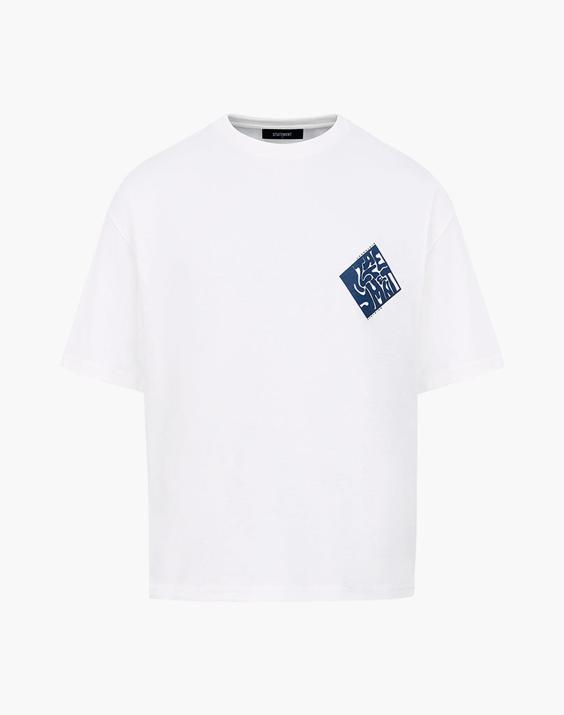 SMUDGE TEE CREAM WHITE