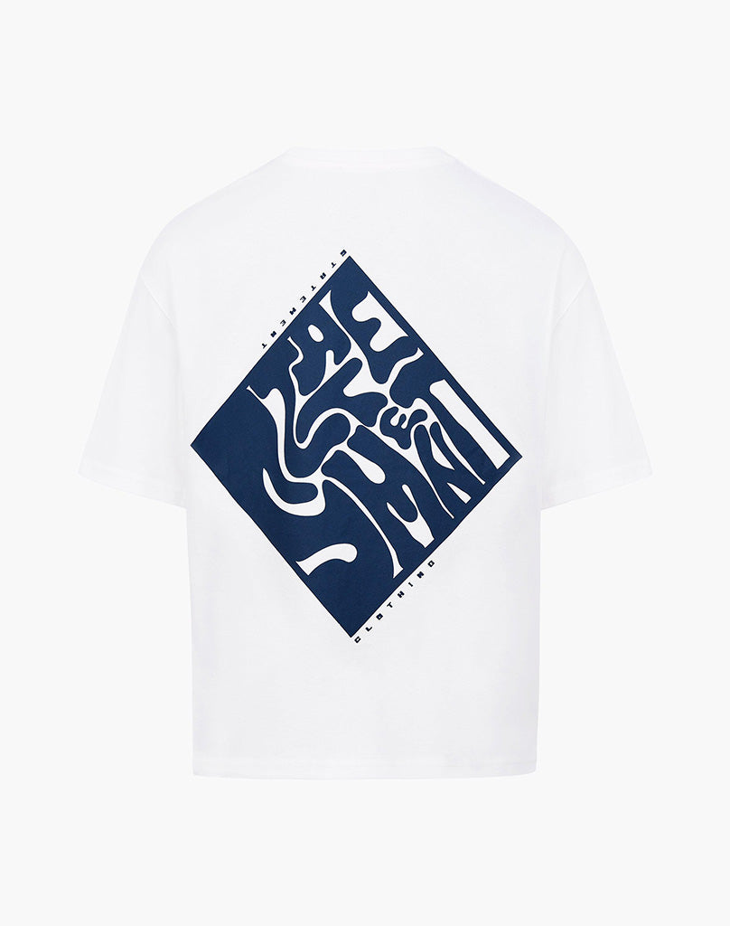 SMUDGE TEE CREAM WHITE