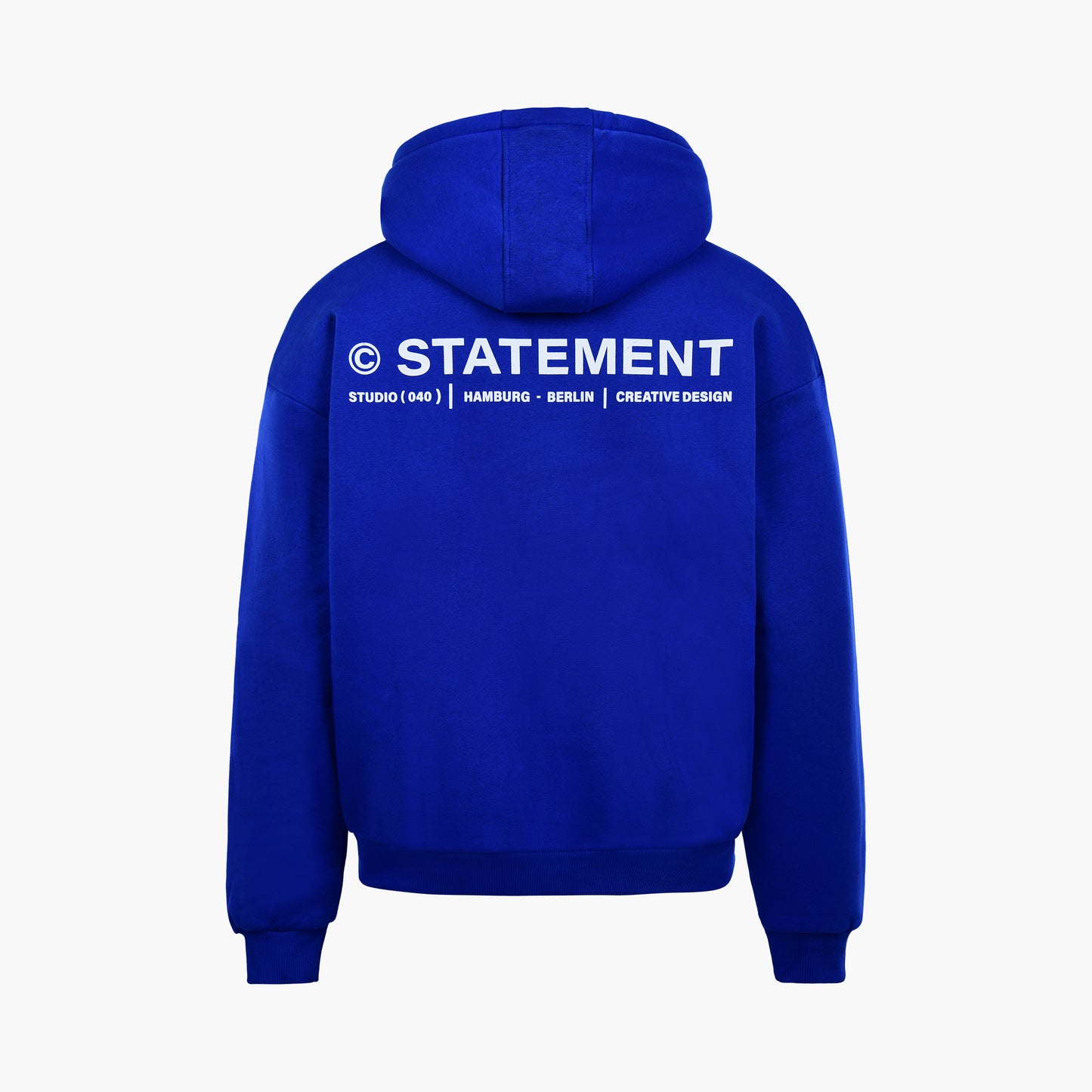 INITIAL ZIP-HOODIE ROYAL BLUE