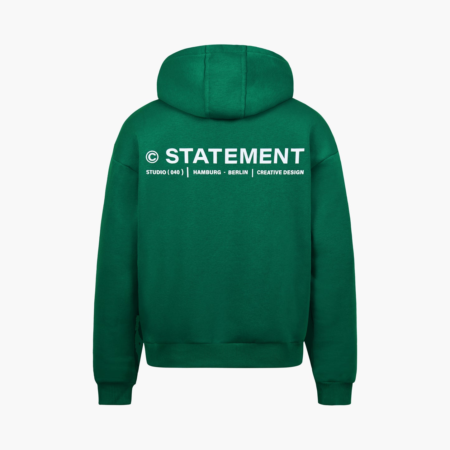 INITIAL ZIP-HOODIE WOOD GREEN