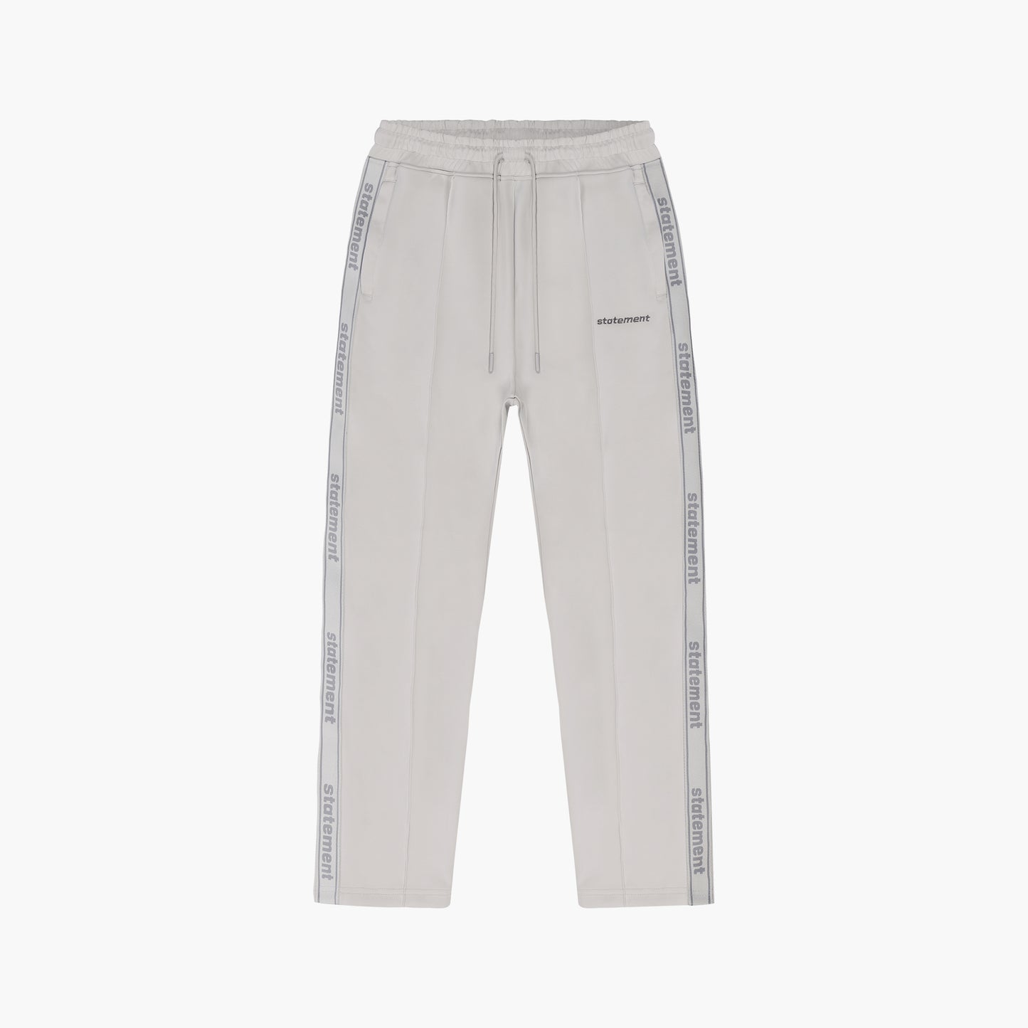 STRIPE WIDE TRACKPANTS CREAM WHITE