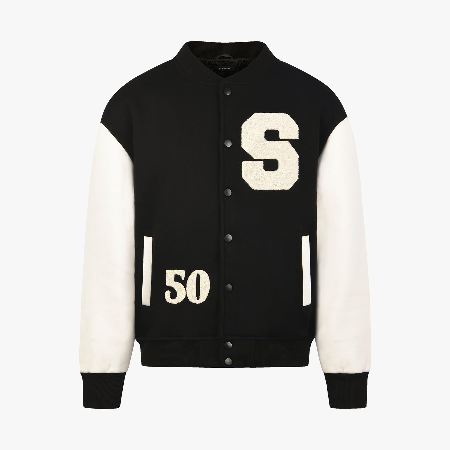 S BADGE VARSITY JACKET