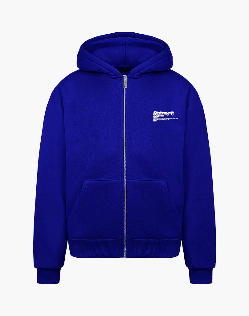 COMEBACK ZIP-HOODIE ROYAL BLUE