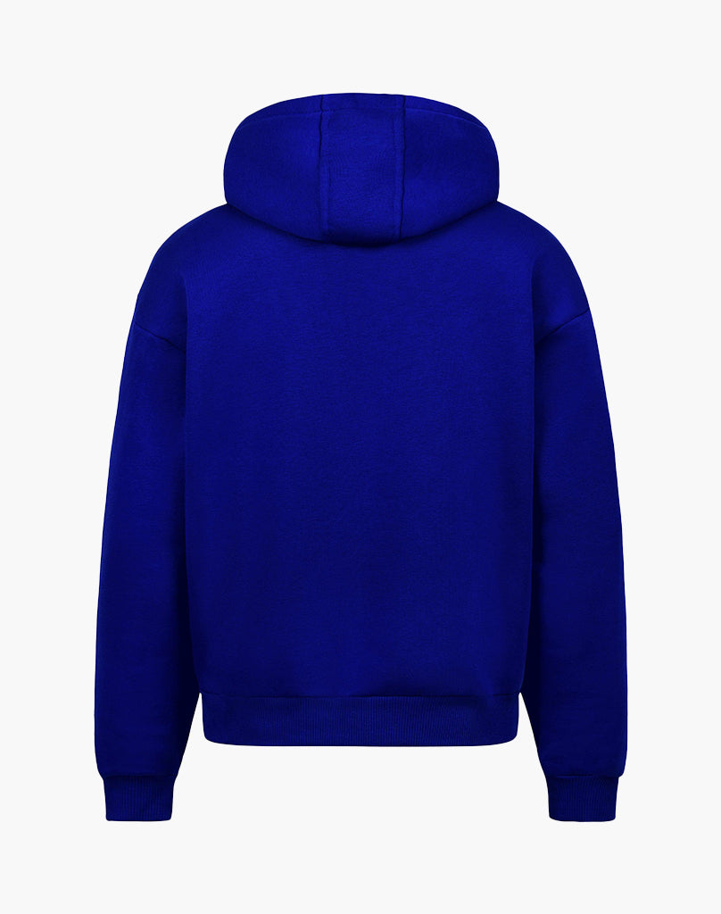 COMEBACK ZIP-HOODIE ROYAL BLUE