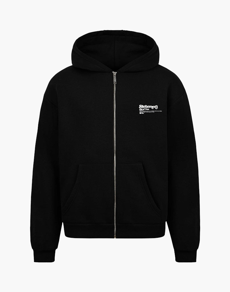 COMEBACK ZIP-HOODIE BLACK
