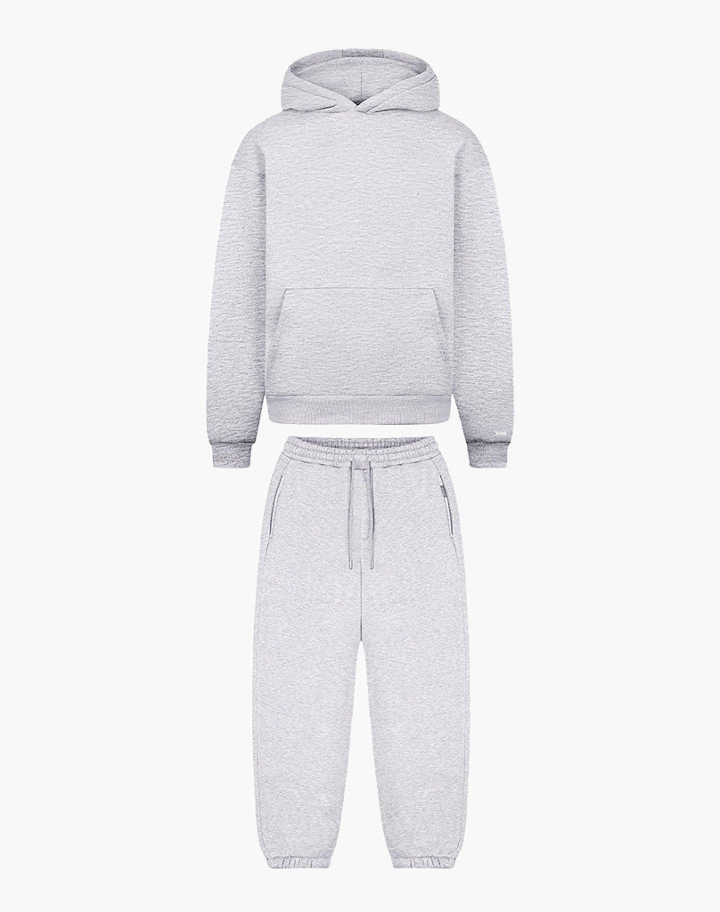 TRACKSUIT SET CUFF (GREY MELANGE) Tracksuits Statement Clo