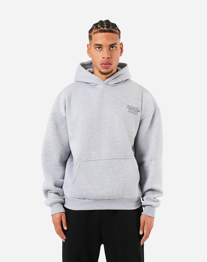 HEAVYWEIGHT HOODIE (GREY MELANGE) STATEMENT