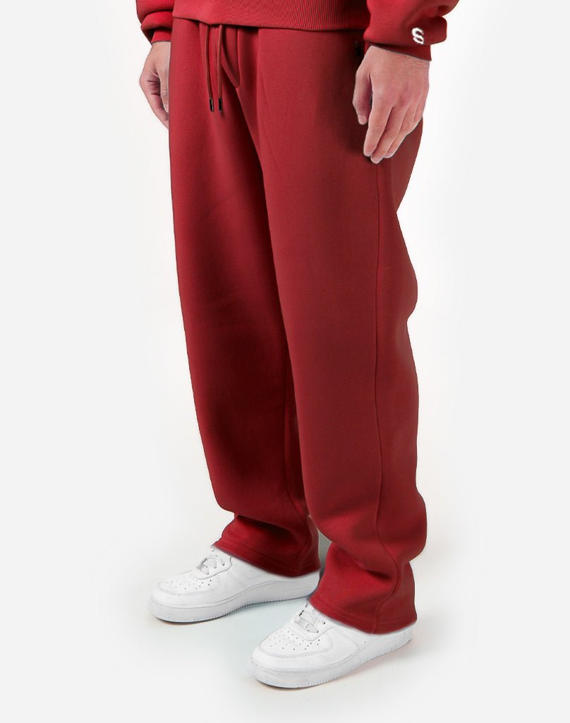 BASIC OPEN LEG JOGGER (BURGUNDY) Pants STATEMENT