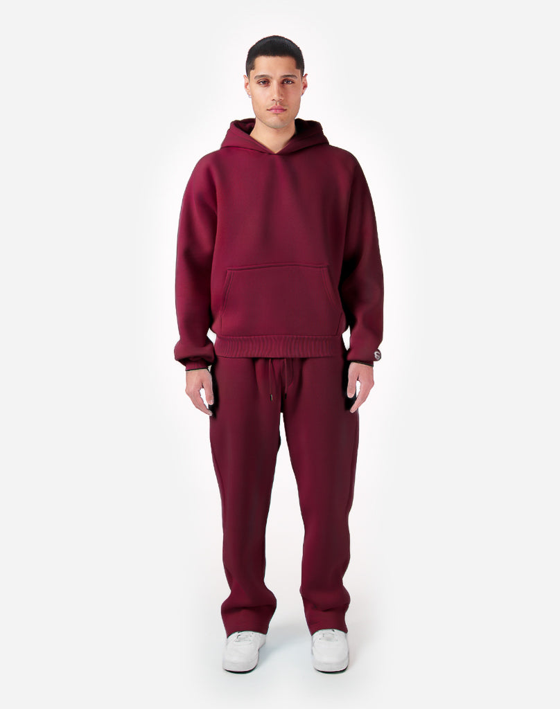 BASIC OPEN LEG JOGGER (BURGUNDY) Pants STATEMENT