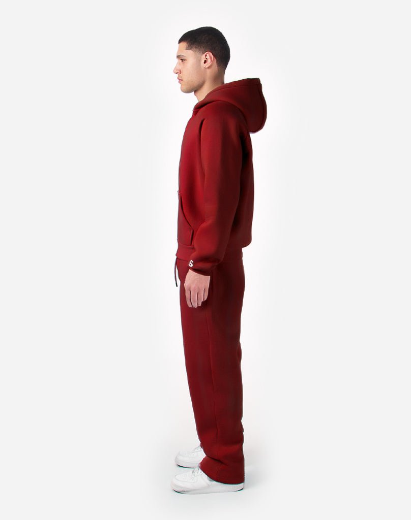BASIC OPEN LEG JOGGER (BURGUNDY) Pants STATEMENT