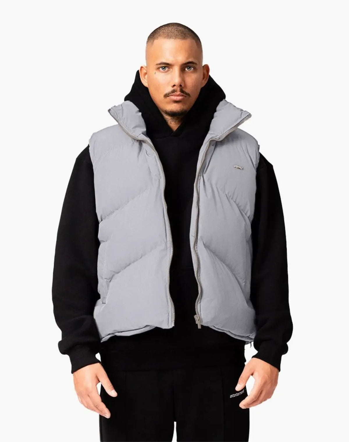 STMT PUFFER VEST (GREY) Jackets STATEMENT