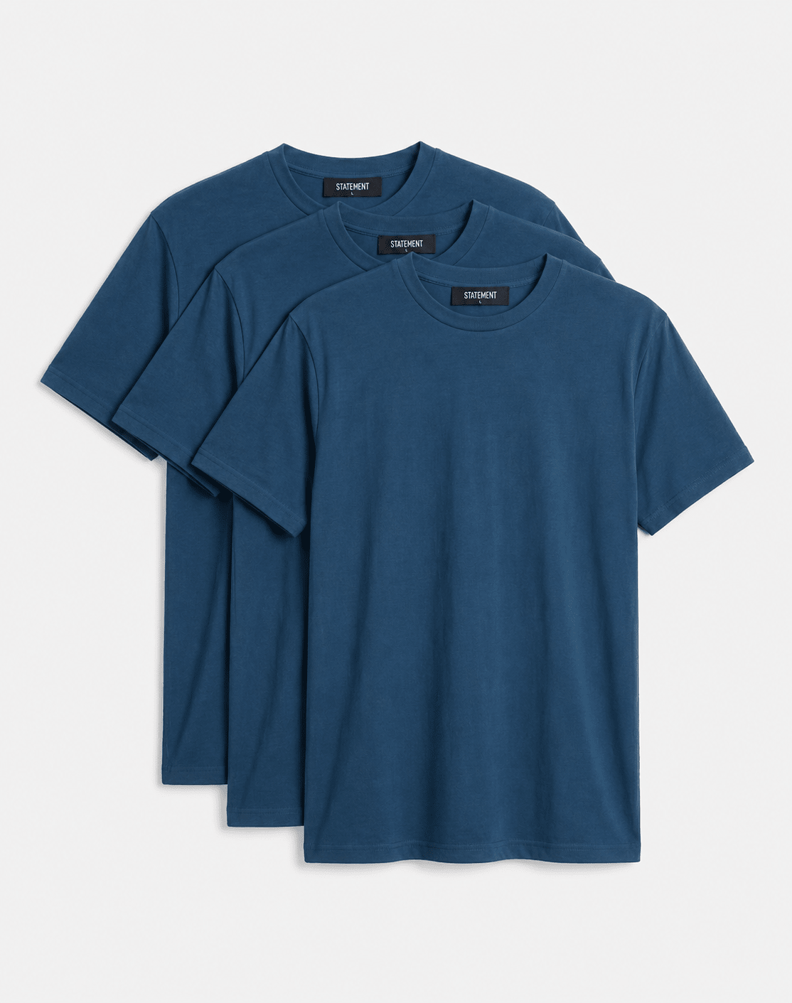 3ER SET REGULAR BASIC TEE (DARK BLUE) Regular T-Shirt Statement Clo