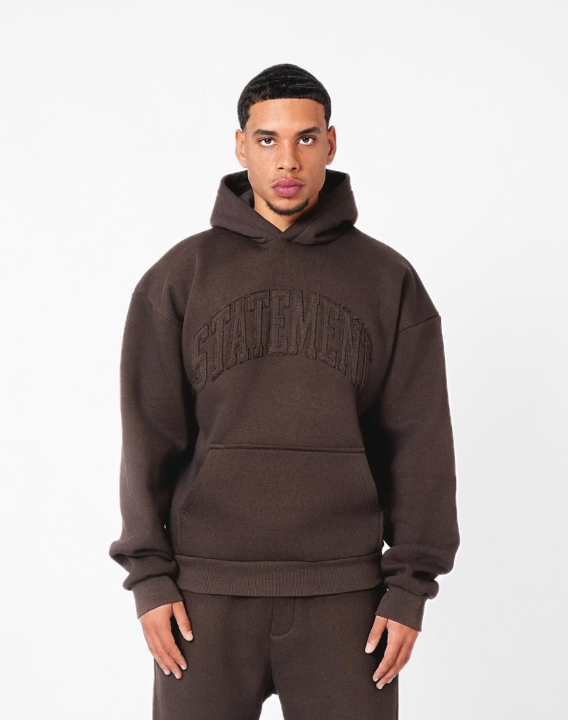 STATEMENT RIFT HOODIE (BROWN) Hoodie STATEMENT