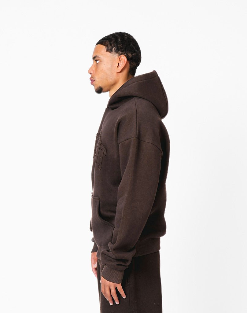 STATEMENT RIFT HOODIE (BROWN) Hoodie STATEMENT