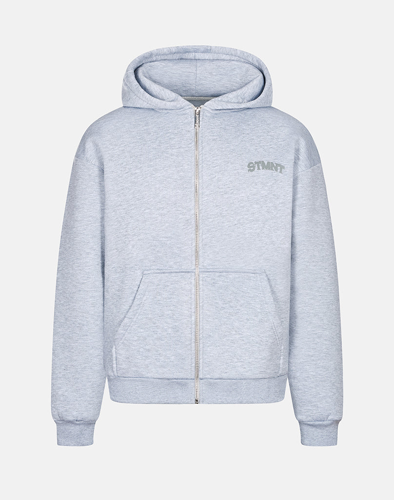 CHAMPION ZIP HOODIE (GREY MELANGE)