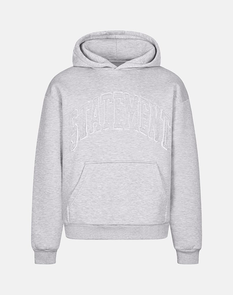 STATEMENT RIFT HOODIE (GREY MELANGE) Hoodie STATEMENT