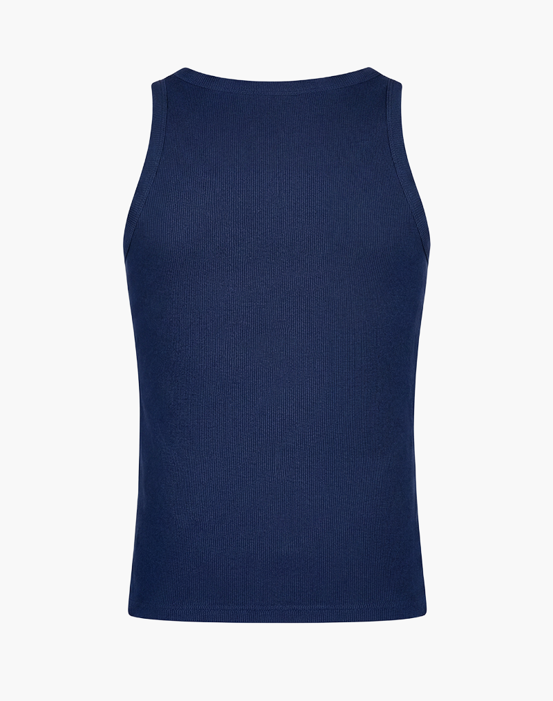SOMMER SET DARK BLUE Tanktop + Short Statement Clo