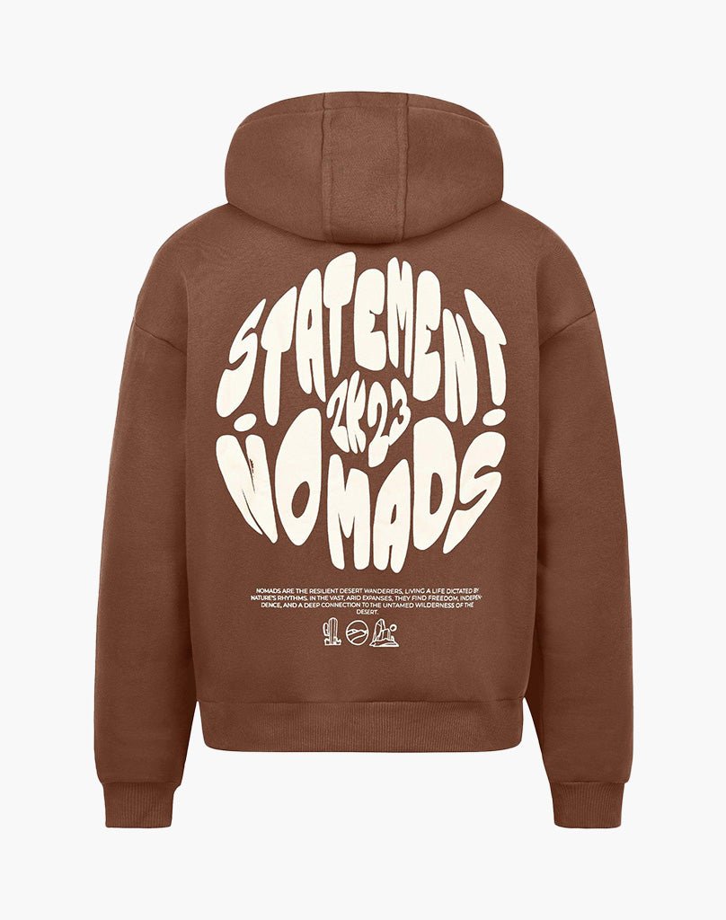 BADAWI ZIP-HOODIE (COFFEE BROWN) Hoodie STATEMENT