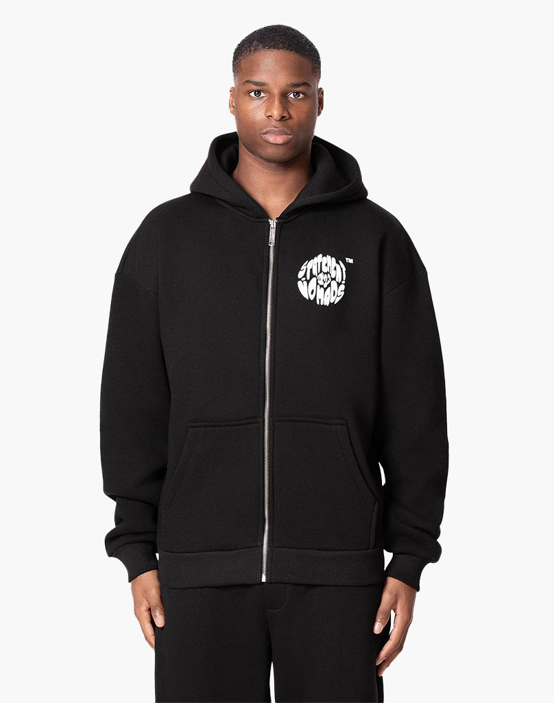 BADAWI ZIP-HOODIE (BLACK) STATEMENT