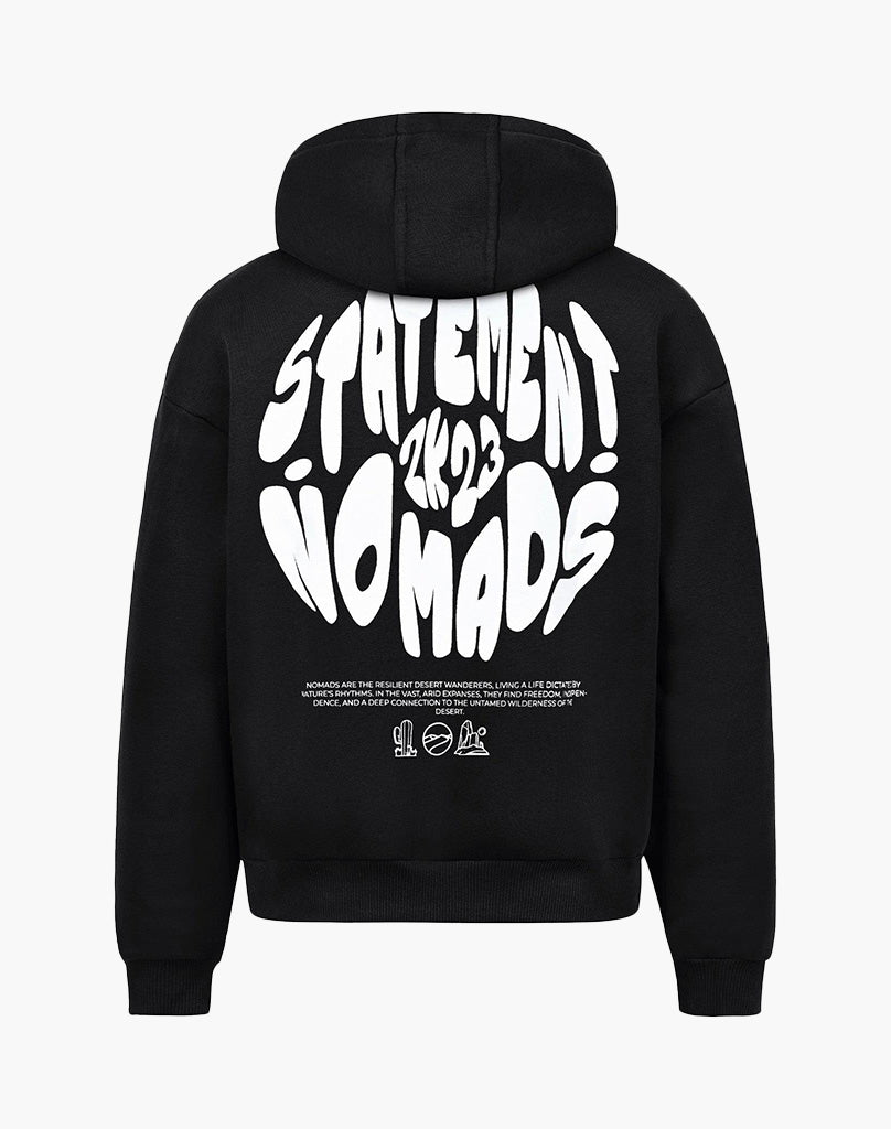 BADAWI ZIP-HOODIE (BLACK) STATEMENT