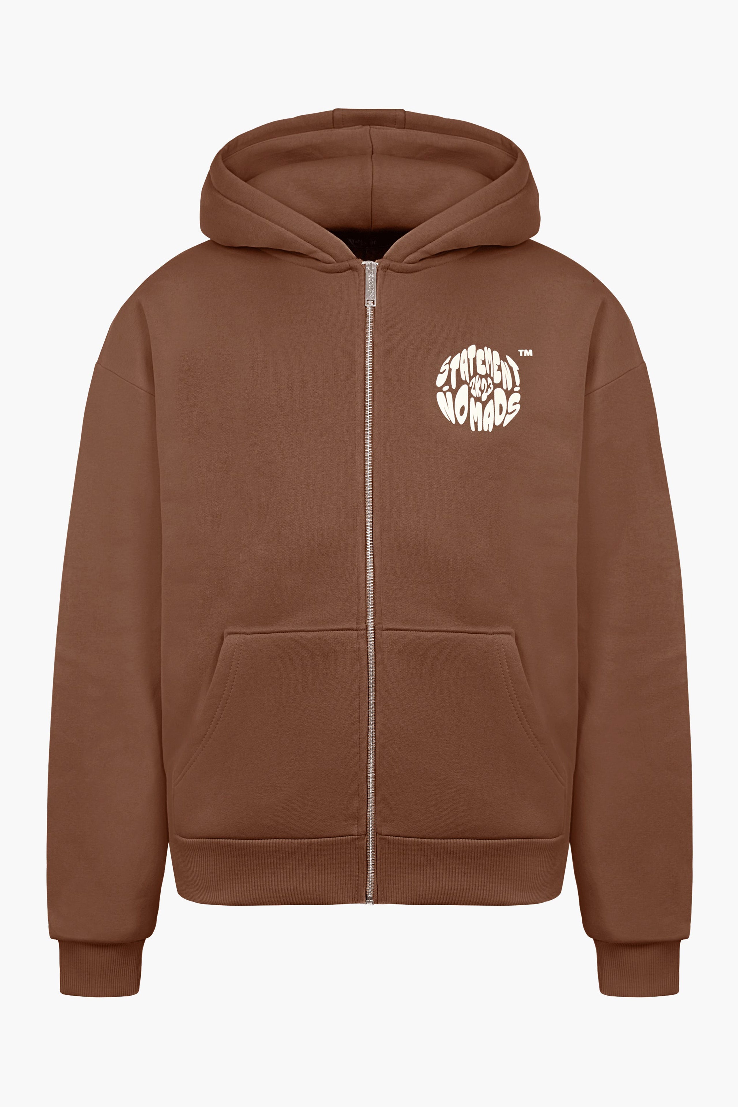 BADAWI ZIP-HOODIE (COFFEE BROWN) STATEMENT