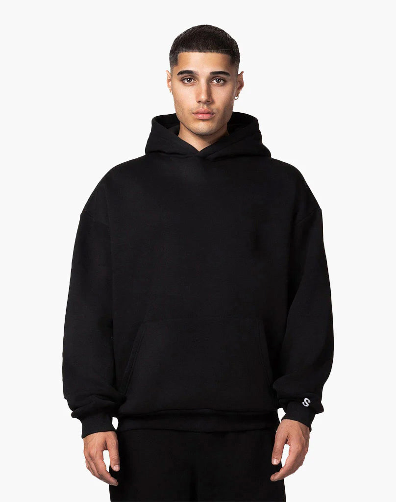 BASIC HOODIE (BLACK) STATEMENT