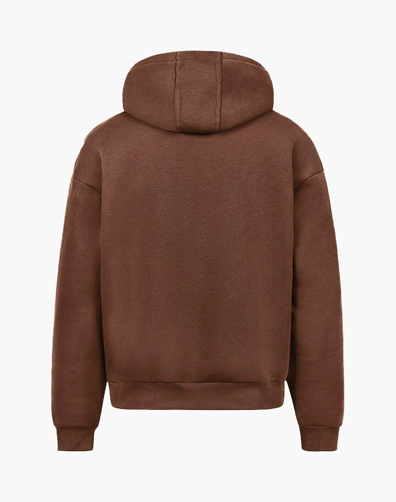 BASIC HOODIE (COFFEE BROWN) STATEMENT