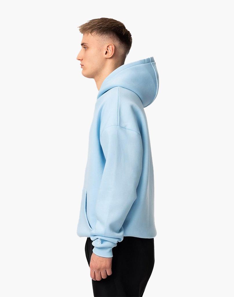 BASIC ZIP-HOODIE (ICE BLUE) STATEMENT